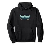 The Ocean Is Calling Beach Lover Coastal Pullover Hoodie, Adult Unisex, Black, XL