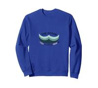 The Ocean Is Calling Beach Lover Coastal Sweatshirt, Adult Unisex, Royal Blue, M