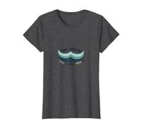 The Ocean is Calling Beach Lover Coastal T-Shirt, Women, Dark Heather Grey, L