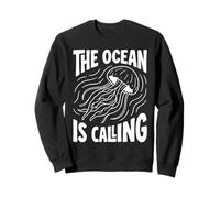 The Ocean Is Calling Jellyfish Marine Biology Nature Lover Sweatshirt