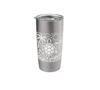 The Ocean is Calling Loves Sea Turtle Summer Beach Boho Surf Stainless Steel Insulated Tumbler