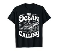 The Ocean is Calling Turtle Ocean Animals Nature Value Graphic T-Shirt
