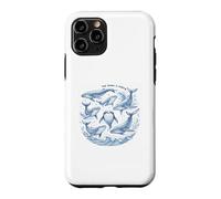 The Ocean Is Calling Whales Marine Life Art Case for iPhone 11 Pro