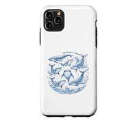 The Ocean Is Calling Whales Marine Life Art Case for iPhone 11 Pro Max
