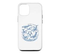 The Ocean Is Calling Whales Marine Life Art Case for iPhone 12/12 Pro