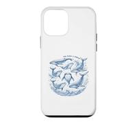 The Ocean Is Calling Whales Marine Life Art Case for iPhone 12 mini