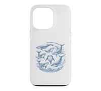 The Ocean Is Calling Whales Marine Life Art Case for iPhone 13 Pro