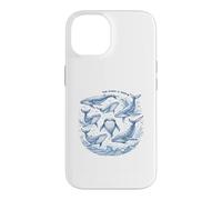 The Ocean Is Calling Whales Marine Life Art Case for iPhone 14