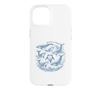 The Ocean Is Calling Whales Marine Life Art Case for iPhone 15