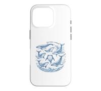The Ocean Is Calling Whales Marine Life Art Case for iPhone 16 Pro