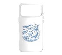 The Ocean Is Calling Whales Marine Life Art Case for iPhone 17 Pro Max