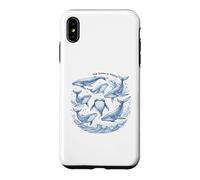 The Ocean Is Calling Whales Marine Life Art Case for iPhone XS Max