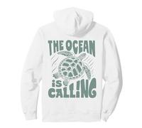 The Ocean Is Calling X Nature Beach Turtle Back Pullover Hoodie