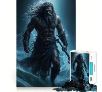The Ocean King’s Wrath Jigsaw Puzzles 1000 Pieces for Teenagers Think Game Peaceful Time Quality Edge Perfect Present (38x52cm)