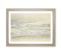The Ocean Waves By Kamisaka Sekka Asian Painting Framed Print | A2 Oak Framed Wall Art | Ready to Hang | Asian Nautical Picture | Living Room Bedroom Lounge Office