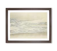 The Ocean Waves By Kamisaka Sekka Asian Painting Framed Print | A3 Walnut Framed Wall Art | Ready to Hang | Asian Nautical Picture | Living Room Bedroom Lounge Office