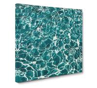 The Oceans Surface in Green by Canvas Print | Gallery Wrapped 30mm Frame Wall Art | 20x20 inches | Ready to Hang | Modern Picture | Living Room Bedroom Lounge Office