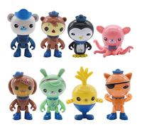The Octonauts Figures Cake Decoration Figurine Happy Birthday Party Supplies Cake Decorations Cupcake Figurines for Girl Women Birthday Baby Shower Party 8Pcs