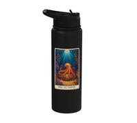 The Octopus Tarot Card Stainless Steel Insulated Water Bottle