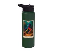The Octopus Tarot Card Stainless Steel Insulated Water Bottle