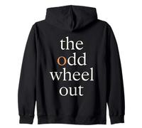 The Odd Wheel Out Unique Individual Zip Hoodie