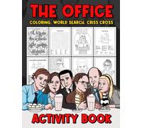 The Office Activity Book: All In One: Word Search, Crossword Puzzles, Quotes And Coloring..., White Elephant Gifts For Adults, Coloring Book For Women, Men | Birthday Christmas Gifts