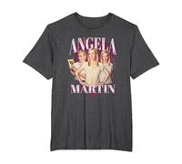 The Office Angela Martin Heartthrob - Officially Licensed T-Shirt, Men's Big and Tall, Dark Heather Grey, 6X Tall