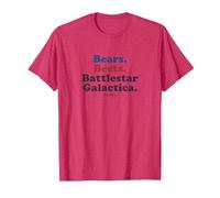 The Office Bears. Beets. Battlestar Galactica T-Shirt, Men, Red Heather, 3X-Large