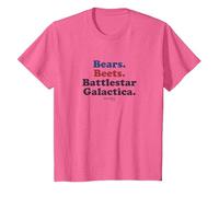 The Office Bears. Beets. Battlestar Galactica T-Shirt, Youth, Pink Heather, 2T