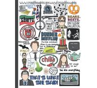 The Office - Cartoons and Quotes from Dunder Mifflin Scranton- 180 Page (90 Sheet) School or Work Composition Notebook: with Math (Pg 181) and First Aid (Pg 182) Reference Sheets INSIDE