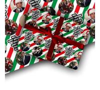 The Office Christmas Wrapping Paper and Tag | Dwight | Prison Mike | Gift wrap | Funny Jokd