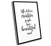 The Office Decor,Room Wall Decor,We Believe Creative People Have Beautiful Mind,Nursery Decor,Modern Art Print,Typography Wall Art,Motivational Gift,Positive Print,12x16 Inch UnFramed Wall Art
