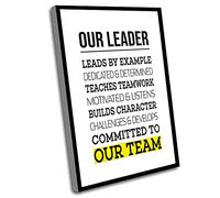 The Office Decorations,Master Bedroom Decor,Leadership Gifts,Leadership Wall Art,Leadership Quotes Print,Inspirational Office Decor,Boss Gift For Christmas,Mentor Gift,12x16 Inch UnFramed Wall Art