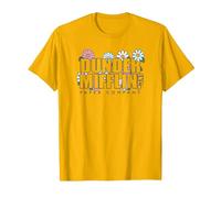 The Office Dunder Mifflin Groovy Flower T-Shirt, Men, Golden Yellow, 3X-Large