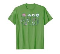 The Office Dunder Mifflin Groovy Flower T-Shirt, Men, Grass Green, Small