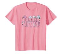 The Office Dunder Mifflin Groovy Flower T-Shirt, Youth, Pink, Large