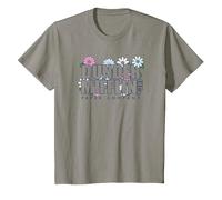The Office Dunder Mifflin Groovy Flower T-Shirt, Youth, Slate Grey, Large