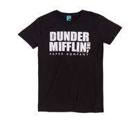 The Office Dunder Mifflin Logo Black T Shirt