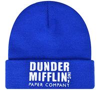 The Office Dunder Mifflin Paper Company Strickmütze mit Bündchen, Blau