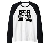The Office Halloween CPR Certified Dwight Schrute Raglan Baseball Tee