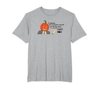 The Office Halloween Dwight Schrute Pumpkin Head T-Shirt, Men's Big and Tall, Heather Grey, 3X Tall
