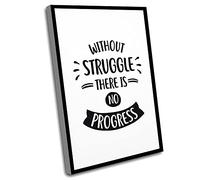 The Office Home Decor,Best Room Decor,Without Struggle There Is No Progress,Wedding Gifts,Minimalist UnFramed,Interior Fashion,Glamours Wall Art,Beauty Themed Art,12x16 Inch UnFramed Wall Art