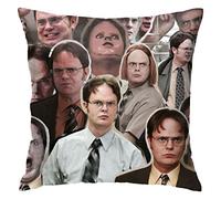 The Office Merch Dwight Schrute Collage Throw Pillow Case Soft Cushion Cover Square Pillow Case for Home Bedroom Couch L 45cmx45cm