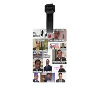 The Office Michael Scott Luggage Tags Dwight Schrute Jim Halpert Baggage Tags Privacy Cover ID Label