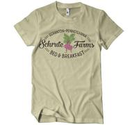 The Office Officially Licensed Schrute Farms - Bed & Breakfast Mens T-Shirt (Khaki), XX-Large
