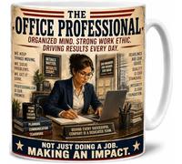 The Office Professional Organized Mind Strong Work Ethic Ceramic Coffee Mug Office Gift Mug