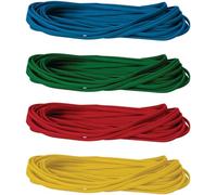The Office-Pros, Rubber Bands, 20 Count, Assorted 4 Colors, 7” Inches x 1/8” Inch, Trash Can Liner Elastic Bands
