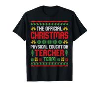 The Official Christmas Physical Education Teacher Team T-Shirt