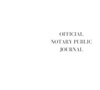 The official Notary public Journal