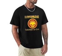 The Offspring Conspiracy of One Logo Men Summer T Shirt Tee Black Size L